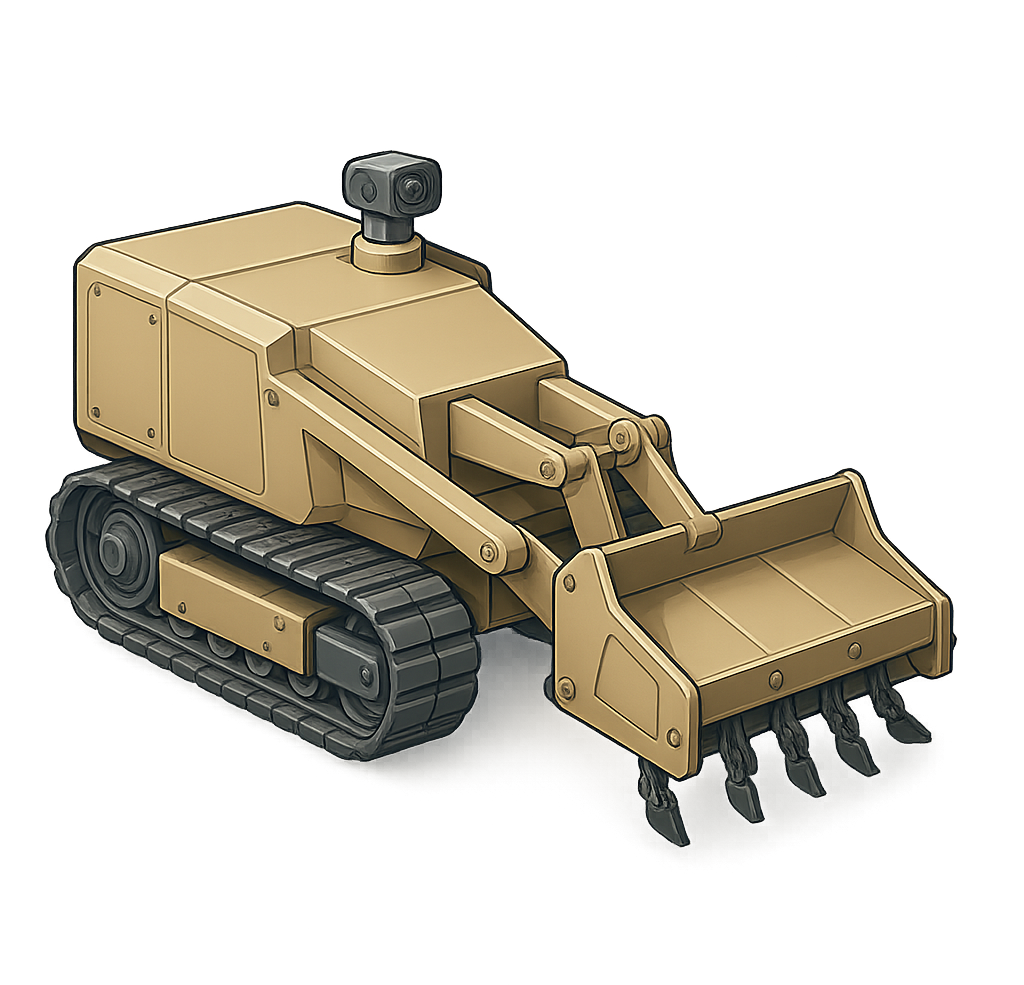 Demining machine
